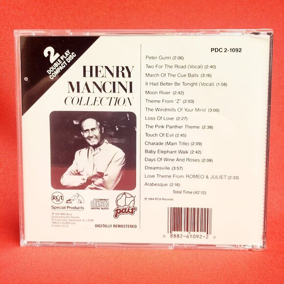 Henry Mancini Collection 2 Double Play CD 1987 - Picture 2 of 7